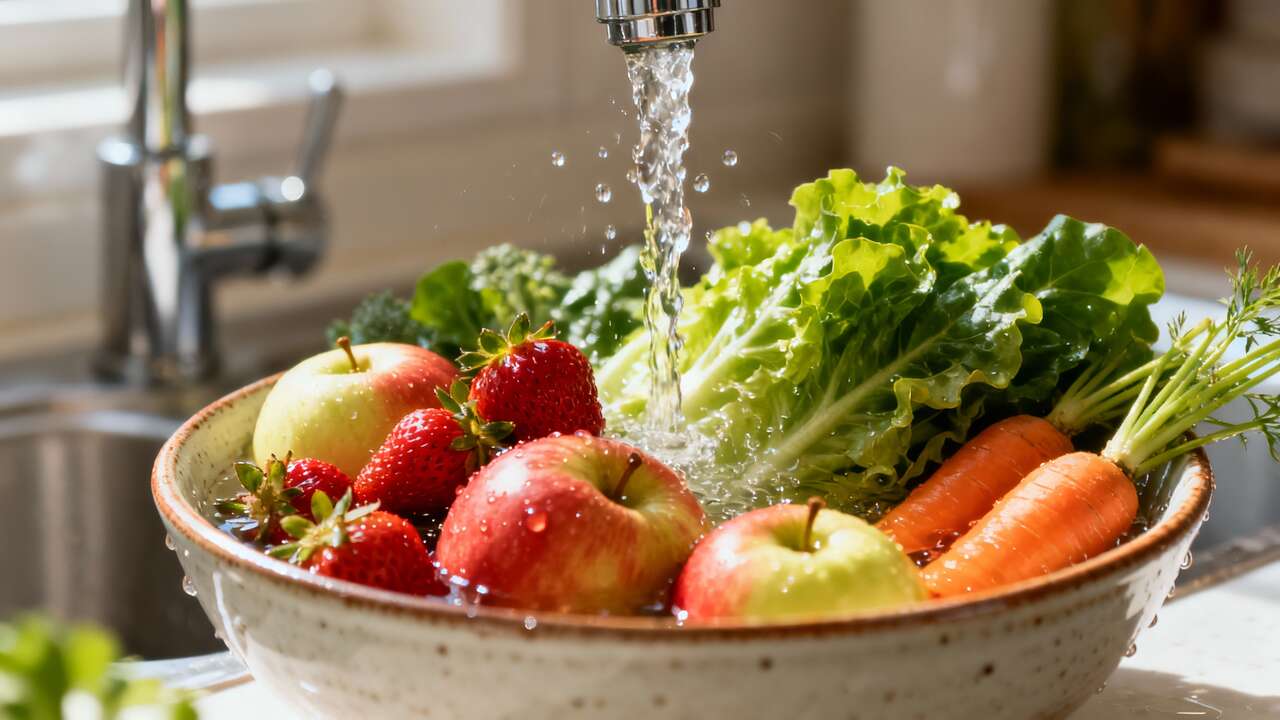 Adiós a los pesticidas: el método simple y natural que la gente usa para lavar frutas y verduras sin peligro