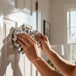 El truco mágico y desconocido con papel de aluminio para limpiar tus puertas como nuevas