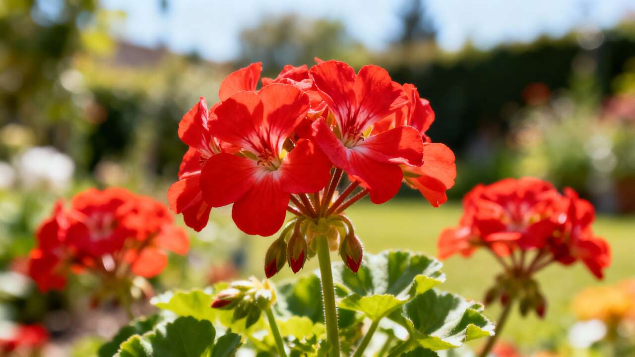 El mejor truco de un jardinero para hacer florecer tus geranios mucho más rápido